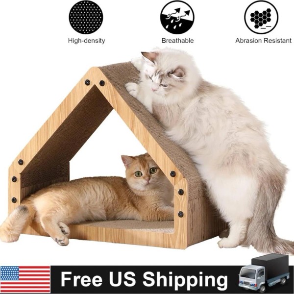 Unbranded Pet Cat Scratcher Lounger Tunnel Cardboard Kitten Scratching Pads