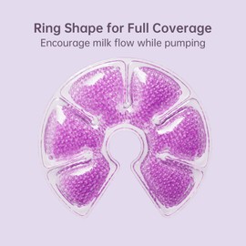 IKABEL Hot and Cold Breast Therapy Packs, Reusable Breast Therapy Ice Pack, Breastfeeding Essentials for Relieve Clogged Ducts, Breastfeeding Pain, Engorgement, Mastitis, Boost Milk Let-Down, 2 Pack