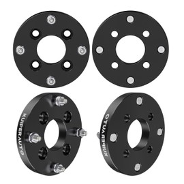 KUIPERAUTO 4x110 to 4x156 Wheel Spacers,1 inch Forged Wheel Adapters Compatible for Arctic Cat Bombardier Can-Am Honda Suzuki,M12 x 1.25" Studs 74mm Center Bore,4 PCS Black
