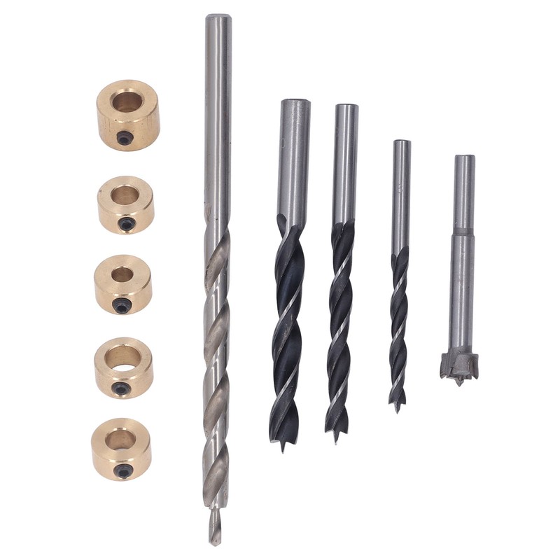 5Pcs Pocket Hole Drill Bit 3 Knife Points High Speed