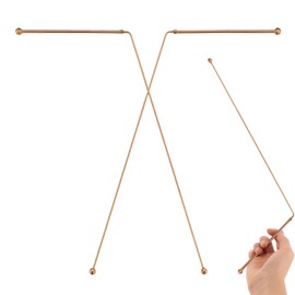 Pack of 2 Dowsing Rods, Energy Rods, Spiritual Probe Rod, Made of 99.9% Pure Copper, for Finding Water Sources, Buried Objects and Ghosts