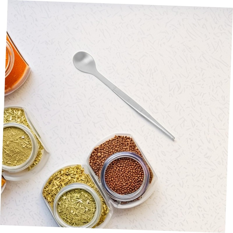 Outanaya 2pcs Stainless Steel Tasting Utensil Precision Sampling Spoon Kitchen