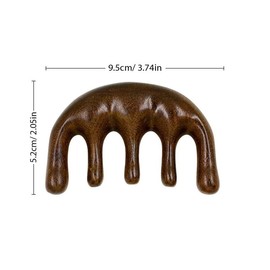 Wooden Massage Comb, 1 Count Head & Scalp Massaging Comb, Round Tip Scalp Massager Comb, Hair Combing Brush, Hairdressing Combs, Curl Hair Comb
