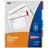 Avery Insertable Dividers with Pockets, 5 Tab Dividers for 3