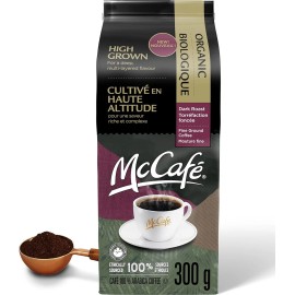 Keurig Canada Inc. McCafe Organic High Grown, Dark Roast Ground Coffee, 300g/10.5 oz Bag