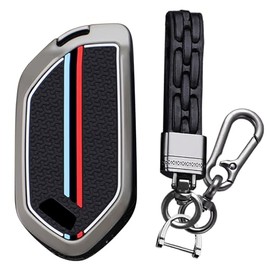KUNIO - Funda para llave de coche de efecto luminoso Kia Telluride EV6 EV9 Sorento K4 K5 GT-LINE 2025 Sportage Carnival 2026 - Llavero de aleación de zinc de repuesto para llavero de 5 botones, color