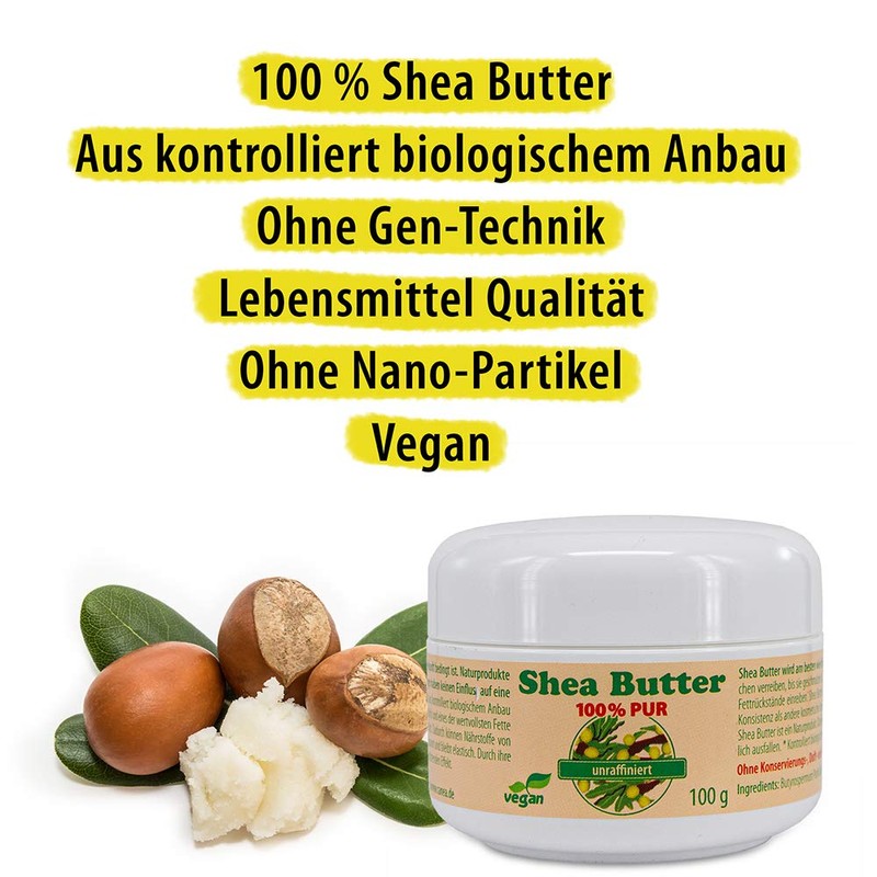 Pharma-Peter Shea Butter Unrefined and Vegetarian 100% Pure 100 g