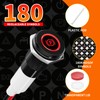 FILN 2PCS 10mm Small Symbols Indicator Light 12V DC IP67