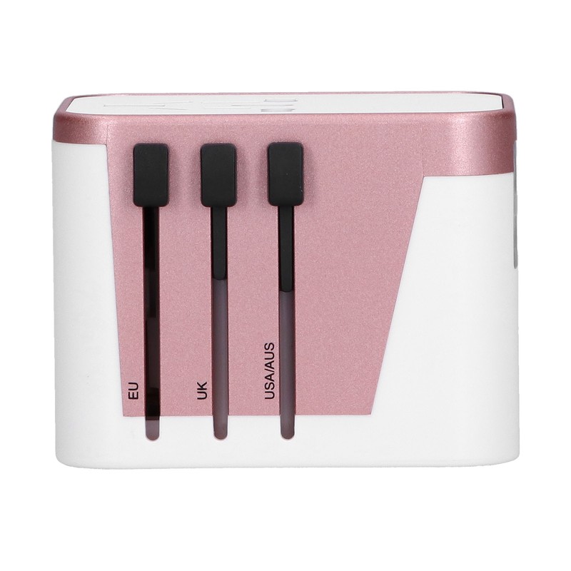 International Power Adapter Travel Plug with 4 USB Ports for