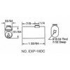 Compx Chicago File Cabinet Lock EXP19