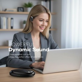BEVCEFCC Open Ear Headphones with Ear Hooks, 52Hrs Playtime, Bluetooth 5.4