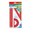 KEYROAD Geometry Set Flexible/Flex-Draw with Graphic/Maths Set 3 Pieces: 1