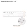sourcing map Film Flexible Ruler 4 Inch 0.1mm Scale PET