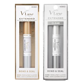 i•ENVY Extended Bond & Seal for False Lash Clusters & Strip Lash, Dual-Ended Lash Glue Adhesive for Light & Clean DIY Extension, Non-Damaging & Residue Free, All Day Wear with Biotin & Vitamin E