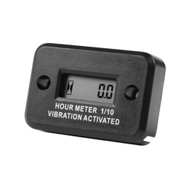 Runleader Digital Wireless Vibration Activated Hour Meter,TOT Hours Record,Waterproof Design,Applicable to All Types of Lawn Mower Generator Compressor Motorcycle Dirtbike Outboard Motor Boat etc.