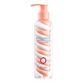 Loción Corporal de Naranja Sanguina y Malvavisco Con Rosas Y Niacinamida, 200ml, Hidratante y Nutritiva, Suavizante para Piel Seca, Piel Tierna E Iluminadora, Cuidado Diario De La Piel