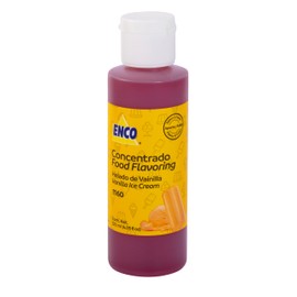 ENCO Flavoring 4.05 fl.oz (120ml) for ice cream, popsicles, aguas frescas, jellies, and more (adds flavor and color) (Vanilla Ice Cream)
