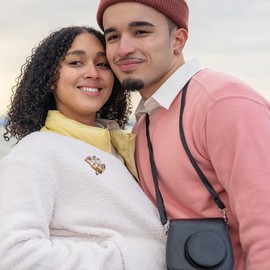 MADISON TYLER Valentines Cute Cheer Goblet Brooch | Pave Pink Rhinestone Heart XOXO Wine Cup Glass Jewelry for Her | Couples Gifts for Backpacks Valentines