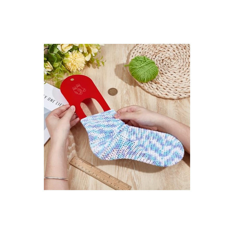 BENECREAT 2Pcs Pack Acrylic Sock Blockers for DIY Crochet Socks,