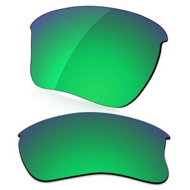 LenzReborn Polarised Lens Replacement for Oakley Half Jacket XLJ Sunglasses - More Options, Lawn Green - Polarised Mirrored