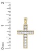 Charm America - Gold Diamond-cut Cross Pendant, 14 Karat Solid