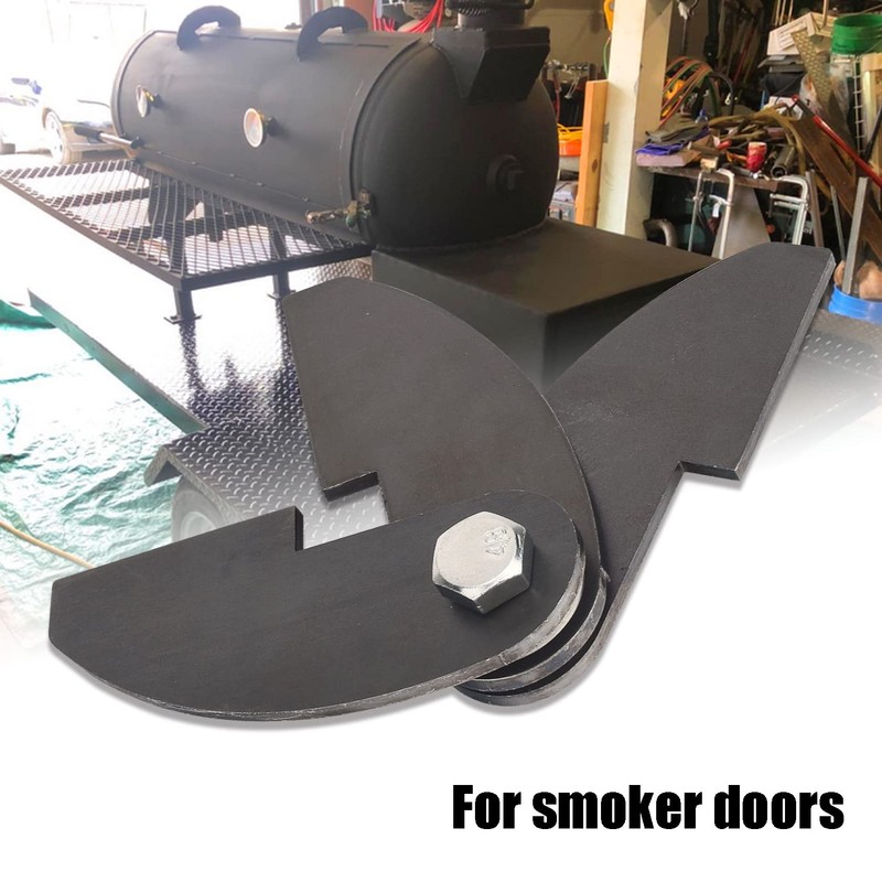 3-Pack Large Heavy Duty BBQ Smoker Hinge Compatible with Burn
