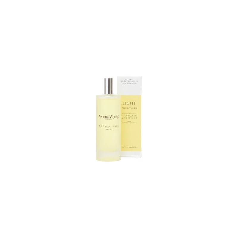 AromaWorks Mandarin & Vetivert Room & Linen Mist 100ml