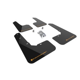 FASTMODZ Rally Armor MF76-UR-BLK/WOR Compatible with 2022 Subaru Outback Wilderness Black Mud Flap Wild Orange Logo