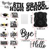 Bye Bye 8th Grade Hello High School Banner and Cupcake