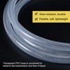 sourcing map Braided Reinforced PVC Tubing 12mm ID 2m Transparent