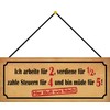Schatzmix Tin-Plate Sign, Sheet metal, Multicoloured, 27x10 cm