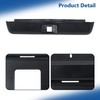 Silscvtt Rear Bumper Roll Pan Black Steel with License Light