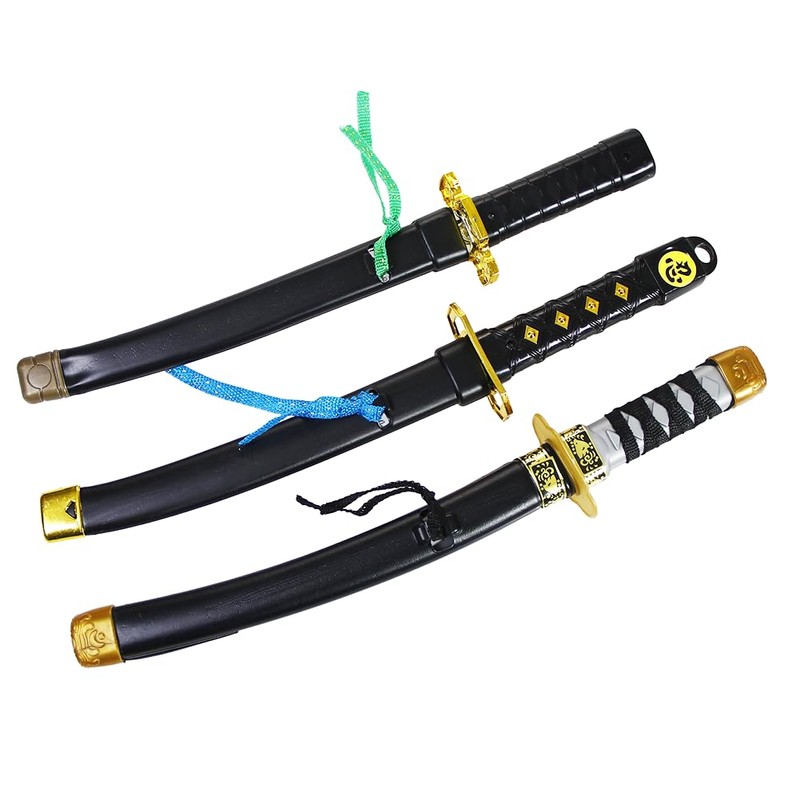 zonzxcv 2 Pcs Plastic Samurai Sword Katana Sword Toy Sword