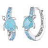 Hermosos Pendientes Aretes Plata 100% Diseño Tortugas