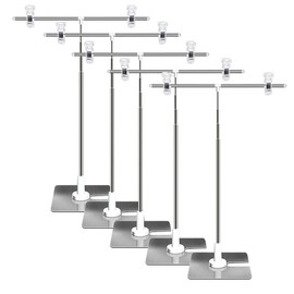 AZAKBL Pop Stand Adjustable Length Poster Stand Portable Easy Storage Assembly Advertising Stand (Pack of 5)