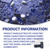 Innfeeltech Electrolytic Capacitors 4.7uF 50V Aluminium Radial Electrolytic Capacitors Pack
