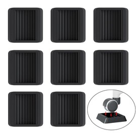 Phitruer 8 Pack Furniture Caster Cups Bed Stoppers, Non Slip Rubber Wheel Stopper Protect Floor Furniture Stopper Fits to Wheels of Sofas, Beds, Chairs and Appliances