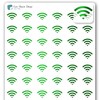 Wifi Icon Planner Sticker / 54 gold foil (1/2”) / Pay Internet Bills Budget Allowance Finance/Essential Productivity Life Planner/Bujo Bullet Journaling (1 Sheet, Mint Foil)