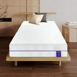Gelsea Lavender Soft & Firm Flippable Mattress, Gel Infused Memory Foam, Bamboo Charcoal, Twin, 8 Inch