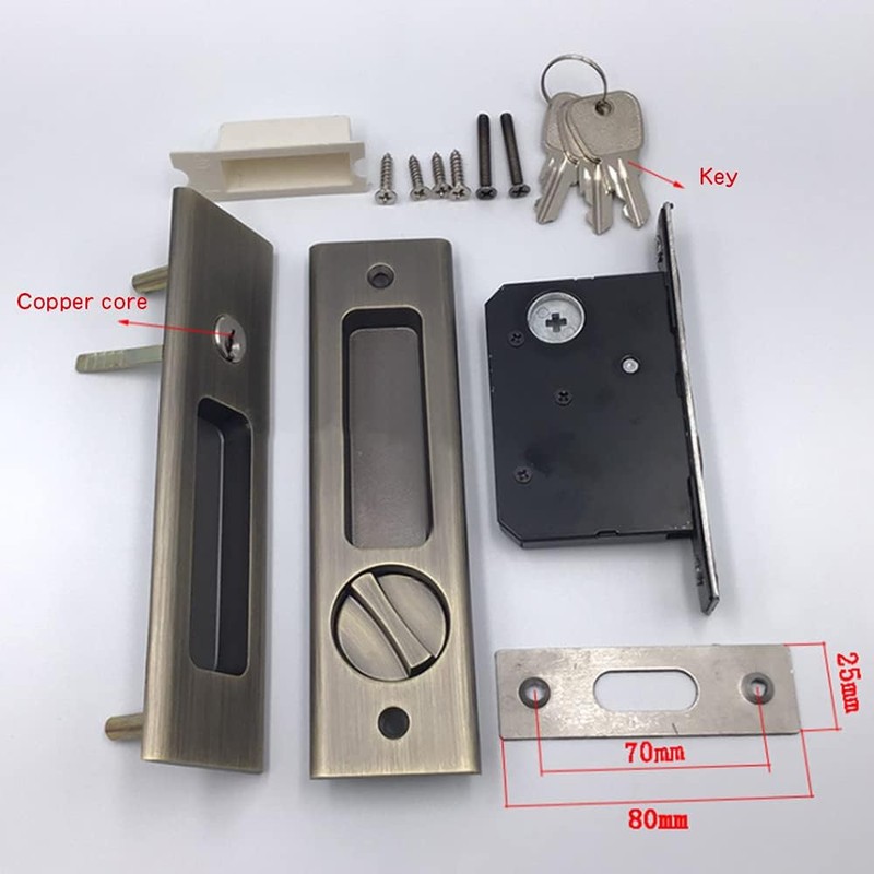Sliding Pocket Door Lock Mortise Lock Pocket Door Lock Handle