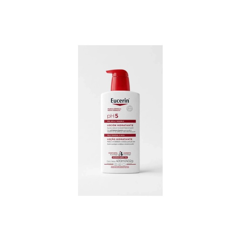 EUCERIN Gel Crema Hidratante Corporal pH5 350ml, Textura Ultraligera, Dexpantenol,
