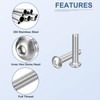 DTGN 210pcs M5-0.8x6-20 Button Head Hex Socket Cap Screw Bolt