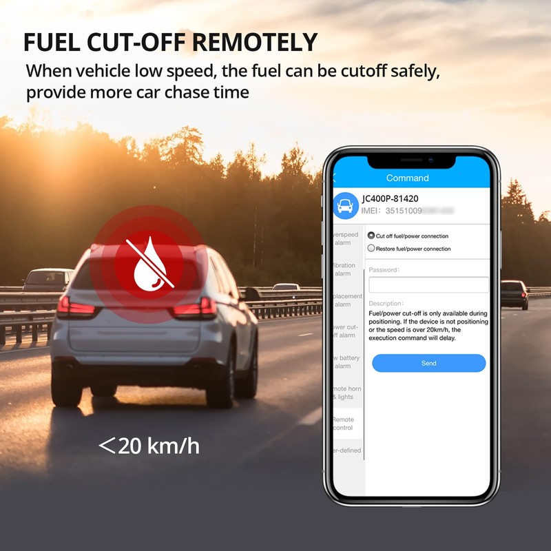 JIMIIOT JC400P Dashcam Live Video 4G, Front and Inside Cameras