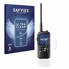 Savvies 6 Pack Screen Protector compatible with Standard Horizon HX890 Protection Film Clear