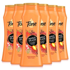 Tone Body Wash, Mango Splash, 16 Ounce (Pack of 6)