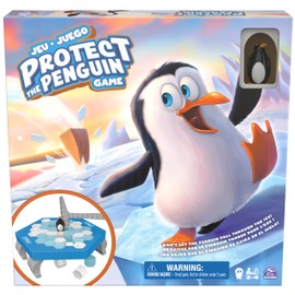 Spin Master Games, Protege al Pingüino - Juego de Estrategia y Suerte para niños, Juegos de Mesa para preescolares, diversión Familiar para 2 a 4...  