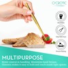 O'Creme Stainless Steel Precision Kitchen Culinary 8 Inch Tweezer Tongs