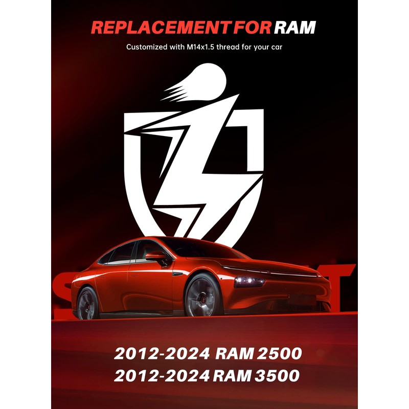 Sposuit M14x1.5 Lug Nuts - Replacement for 2012-2024 RAM 2500,