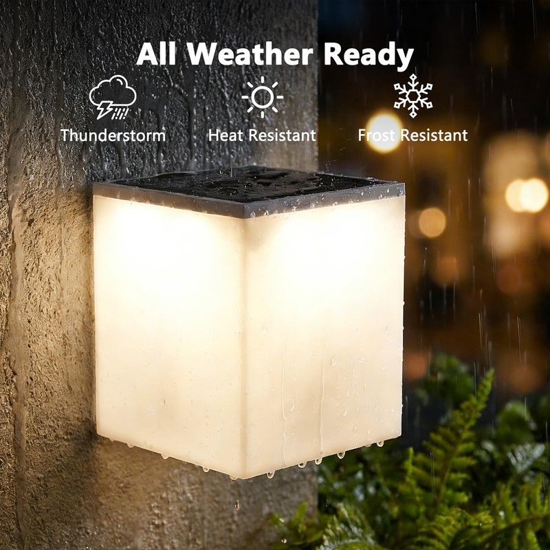 Flacchi Solar Wall Lights 2 Pack - 32 LED Dual-Color
