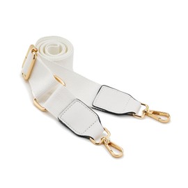 ZOOEASS Wide Shoulder Purse Strap Replacement Adjustable Belt Canvas Bag Crossbody Handbag(L-White)